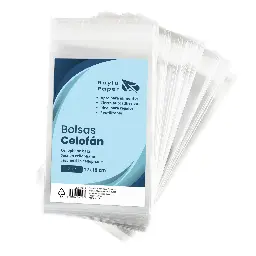 Bolsas De Celofán 12x18cm Transparente Raylu Paper Pack 100 Uds