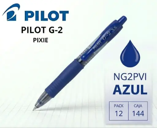 [119366] BOLÍGRAFO PILOT G-2 PIXIE AZUL