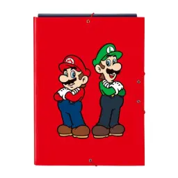 Carpeta Folio 3 Solapas Super Mario "mamma Mia"