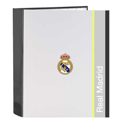 Carpeta Folio 4 Anillas 35mm Lomo Ancho Real Madrid Equipación 25/26