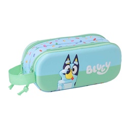Portatodo Doble 3d Bluey 3d