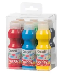 Tempera Creall Esponja Pack 6 Unidades
