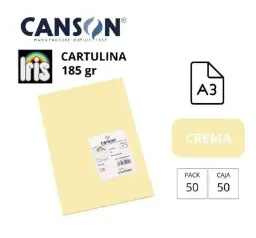 Cartulina Canson Iris A3 Crema