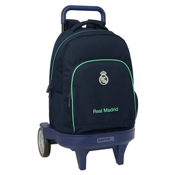 Mochila Grande Con Ruedas Compact Evolution Extraíble Real Madrid 2ª Equipacion 25/26