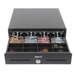 Cajón Portamonedas Iggual Iron-Xs 33 Cm 4+8 Negro
