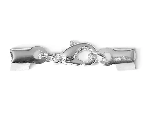 [826267] CIERRE METALICO DE MOSQUETON PLATEADO 30X4.3MM 100UD