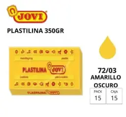 Plastilina Jovi Grande 72 Amarillo Oscuro 350 G