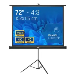 Pantalla De Proyección Con Trípode 72" Iggual Psits152