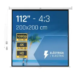 Pantalla Eléctrica 4:3 112" Iggual