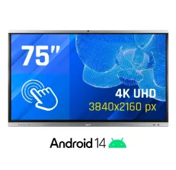Pantalla Interactiva 4k Iggual Orchid 75" Webcam