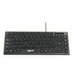 Teclado Usb Compacto Tkl De Iggual Slim Negro