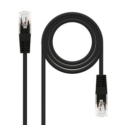 Latiguillo De Red Nanocable Cat.6 Utp Rj45 2 Metros Negro Cobre 100%