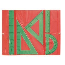 Conjunto Dibujo Escolar Reglas Verdes
