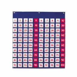 Panel Numérico Del 1 Al 100 Con Tarjetas