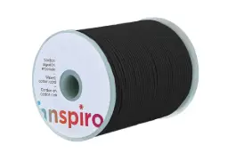 Cordon Encerado Negro 1.5mm.100m
