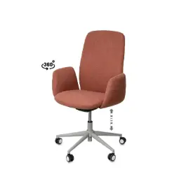 Silla Oficina British Terracota- Somcasa