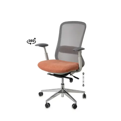 [541014] SILLA OFICINA EMORY TERRACOTA - SOMCASA