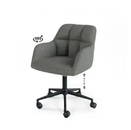 Silla Oficina Stanford Gris Oscuro - Somcasa