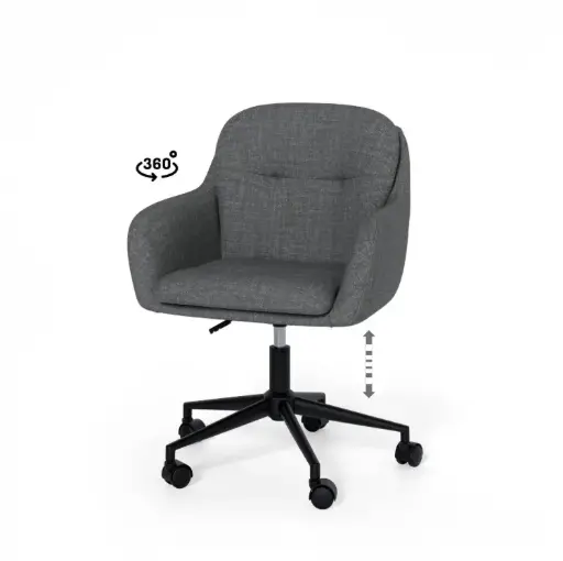 [541040] SILLA OFICINA ONTARIO GRIS OSCURO - SOMCASA