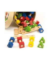 Tornillos Y Tuercas De Madera