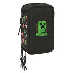 Plumier Triple 37 Pcs Minecraft