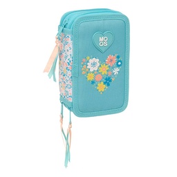Plumier Triple 37 Pcs Reciclado Moos "fiori"