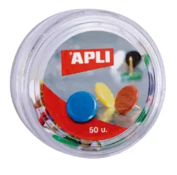 Chinchetas Colores Apli 10mm 50ud