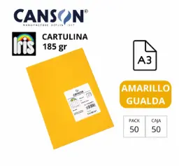 Cartulina Canson Iris A3 Amarillo Gualda
