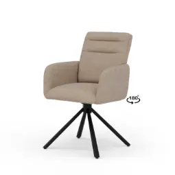 Silla Giratoria Linda Taupe - Somcasa