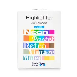 Marcador Fluorescente Highlight Expositor 30 Uds Full Spectrum Raylu