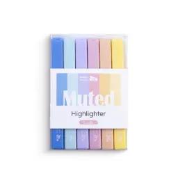 Marcador Fluorescente Highlight Muted 6 Uds Raylu