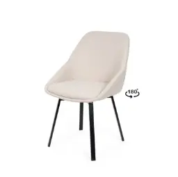 Silla Giratoria Amelie Beige - Somcasa