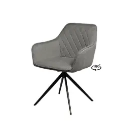 Silla Giratoria Amalia Gris Oscuro - Somcasa