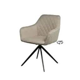 Silla Giratoria Amalia Taupe - Somcasa