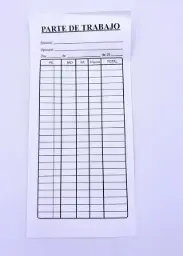 Hojas Parte De Trabajo A 1+0.10x21.5.90gramos 1000ud