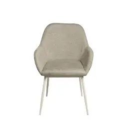 Silla Auxiliar Isabella Taupe (Pata Beige) - Somcasa