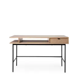 Mesa Escritorio Alabama Roble/Negro - Somcasa