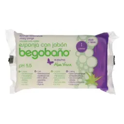 Esponja Con Jabon Aloe Vera (Begobaño)