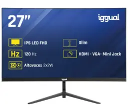 Monitor Iggual 27" Ips 1ms Fhd 120hz Vga Hdmi Mm