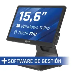 Iggual Tpv 15,6" N100 8+256gb W11pro + Software De Gestión