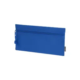 Portatodo Liso 1 Cremallera Azul 22x11
