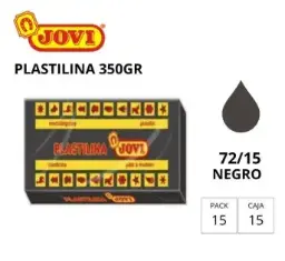 Plastilina Jovi Grande 72 Negro 350 G