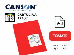 Cartulina Canson Iris A3 Tomate