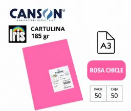 Cartulina Canson Iris A3 Rosa Chicle