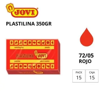 [649734] PLASTILINA JOVI GRANDE 72 ROJO 350G