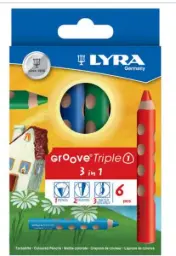 Lápices Lyra Groove Triple 1-6 Colores