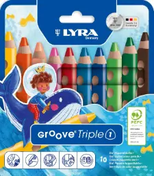 Lápices Lyra Groove Triple 1-10colores