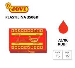Plastilina Jovi Grande 72 Rubi 350g