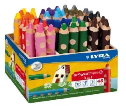 Lápices Lyra Groove Triple 1-Schoolpack 48ud