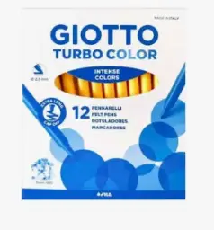 Rotulador Giotto Turbo Color Unicolor Amarillo Oscuro 12 Uds